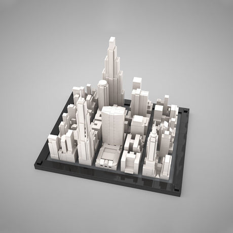 MOC-266677 Midtown Manhattan 1st Part - 1:2500 scale Klemmbausteine-LesDiy-Klemmbausteine