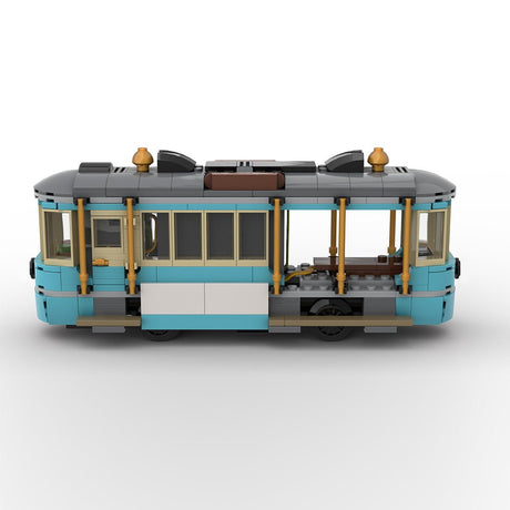 MOC-267158 Classic Beach Tram Klemmbausteine-LesDiy-Klemmbausteine