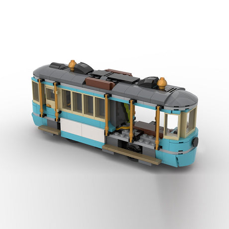 MOC-267158 Classic Beach Tram Klemmbausteine-LesDiy-Klemmbausteine
