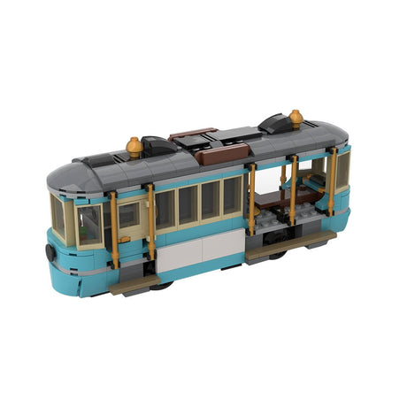 MOC-267158 Classic Beach Tram Klemmbausteine-LesDiy-Klemmbausteine