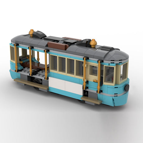 MOC-267158 Classic Beach Tram Klemmbausteine-LesDiy-Klemmbausteine