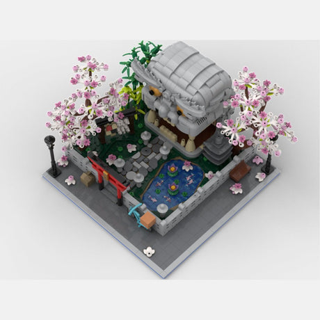 MOC-269494 Löwenkopf-Garten Klemmbausteine-LesDiy-Klemmbausteine