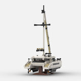 MOC-270057 Modern Sailing Catamaran Klemmbausteine-LesDiy-Klemmbausteine