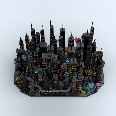 MOC-270096 Bay City - Altered Carbon - a Cyberpunk Microcity Klemmbausteine-LesDiy-Klemmbausteine