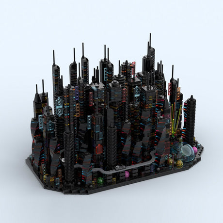 MOC-270096 Bay City - Altered Carbon - a Cyberpunk Microcity Klemmbausteine-LesDiy-Klemmbausteine