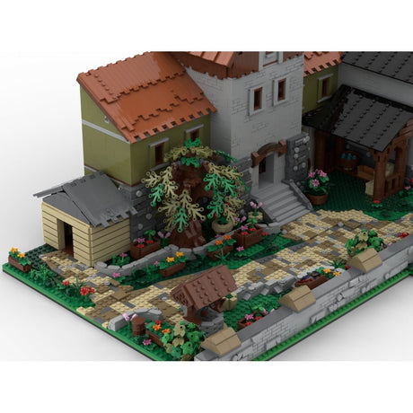 MOC-274686 Mittelalterliches Herrenhaus (saubere Version) Klemmbausteine-LesDiy-Klemmbausteine