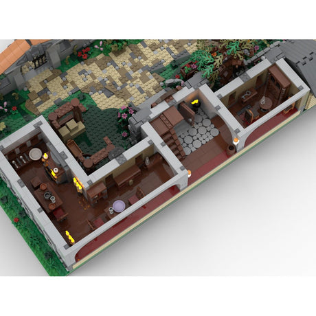 MOC-274686 Mittelalterliches Herrenhaus (saubere Version) Klemmbausteine-LesDiy-Klemmbausteine