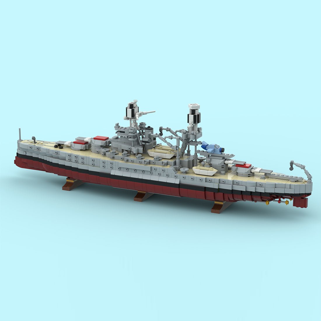 MOC-275741 USS Arizona Klemmbausteine-LesDiy-Klemmbausteine