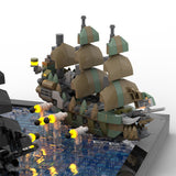 MOC-275985 LEGO Pirates of the Caribbean „Am Ende der Welt“ – Seeschlacht (Die Flying Dutchman gegen die Black Pearl) Klemmbausteine-LesDiy-Klemmbausteine