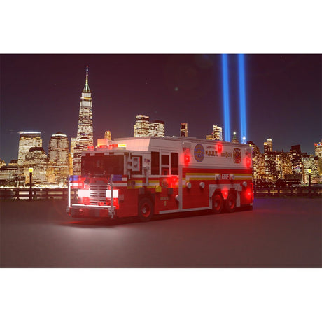 MOC-277134 1996 HME 1871 – Saulsbury (ehemals Rescue 5, FDNY) Klemmbausteine-LesDiy-Klemmbausteine