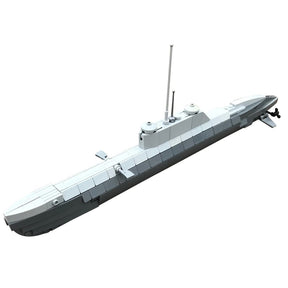 MOC - 30342 U - Boat Type XXI Klemmbausteine - LesDiy - Klemmbausteine