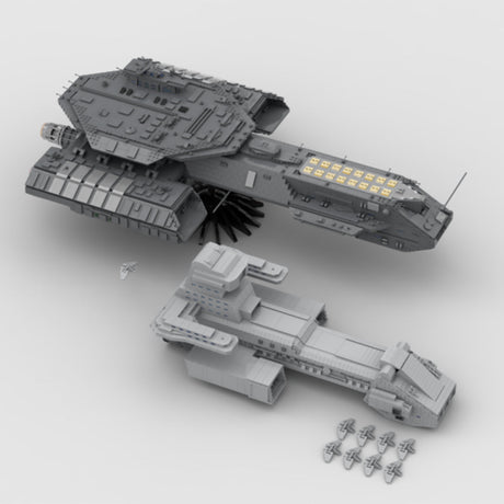 MOC - 35381 USS Daedalus Sci - Fi - Schlachtschiff Klemmbausteine - LesDiy - Klemmbausteine