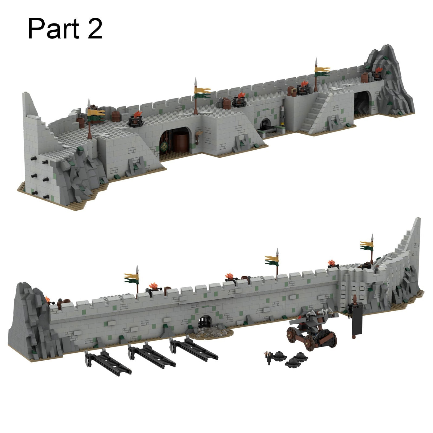 MOC - 38478 USC Helm's Deep Klemmbausteine - LesDiy - Klemmbausteine