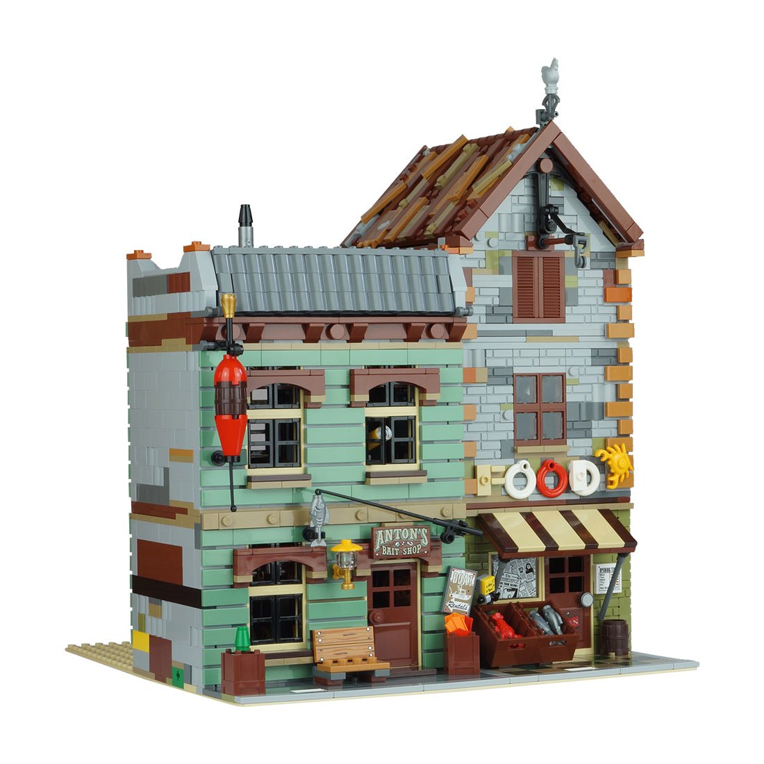 MOC - 40048 Modular Köder Laden und Lebensmittelgeschäft - LesDiy - Klemmbausteine