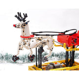 MOC-4121 Weihnachtlicher Weihnachtsmannschlitten Klemmbausteine-LesDiy-Klemmbausteine