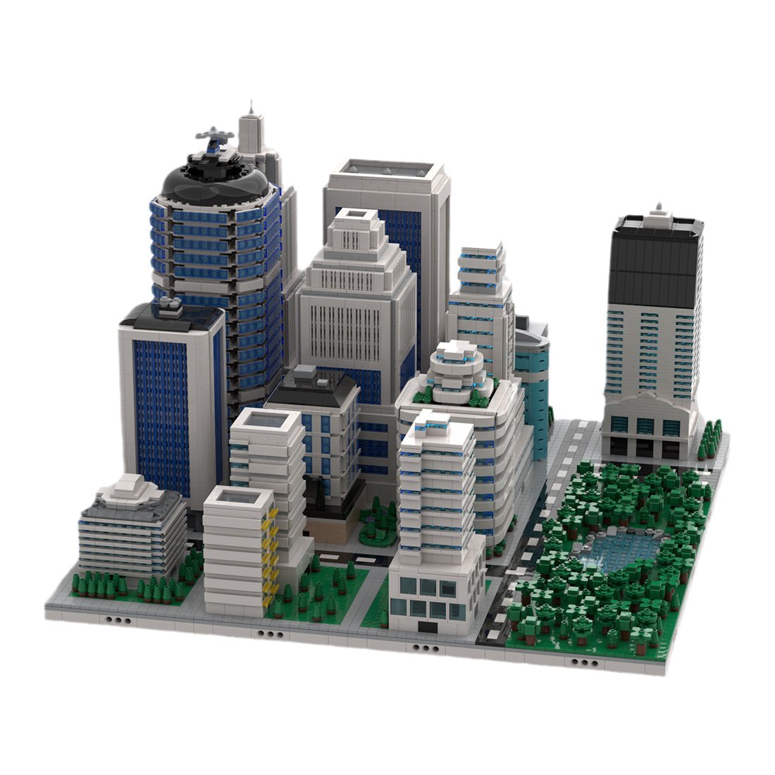 MOC - 41985 Skyscraper Modular City Klemmbausteine - LesDiy - Klemmbausteine