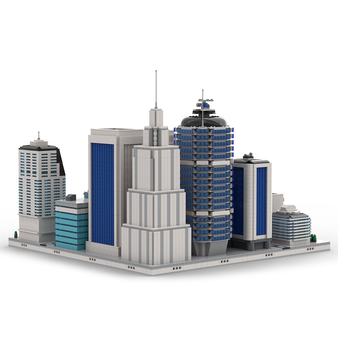 MOC - 41985 Skyscraper Modular City Klemmbausteine - LesDiy - Klemmbausteine