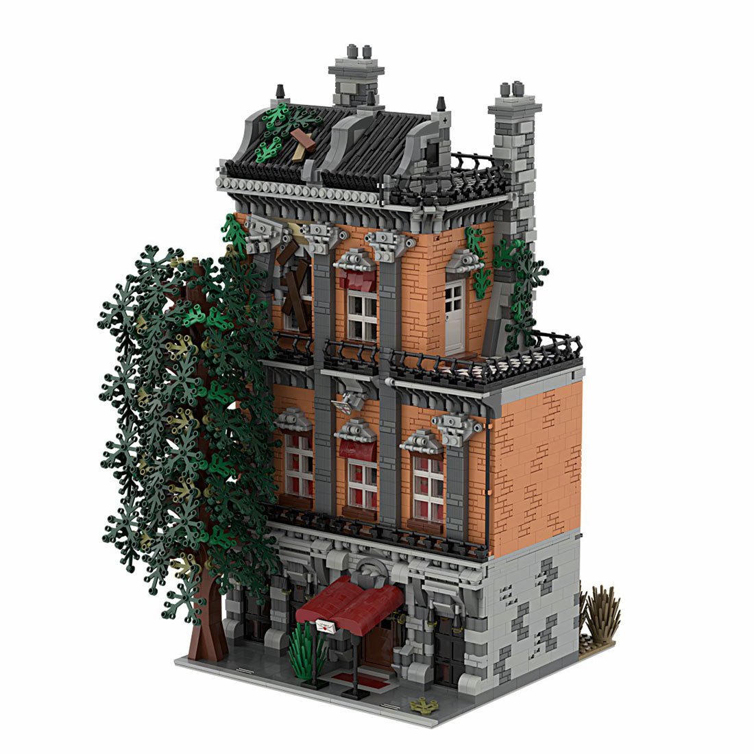 MOC - 46504 Altstadt Hostel Klemmbausteine - LesDiy - Klemmbausteine