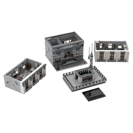 MOC - 4652 Large - scale Police Department Klemmbausteine - LesDiyproduct_type##