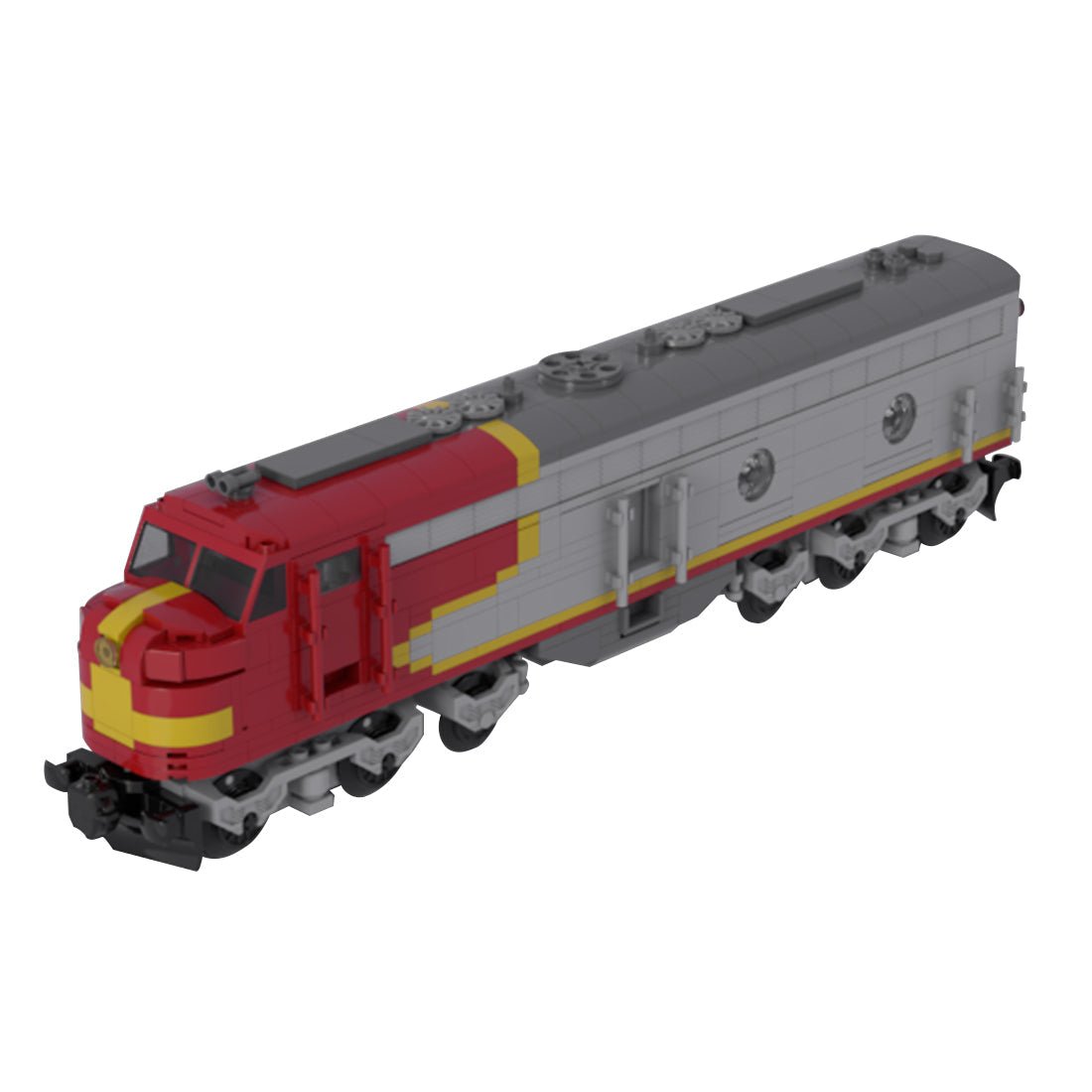 MOC - 47988 Santa Fe EMD E8B Zug Klemmbausteine - LesDiy - Klemmbausteine