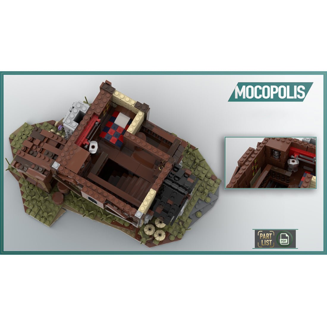 MOC - 49535 MOC Custom Medieval House Klemmbausteine - LesDiy - Klemmbausteine