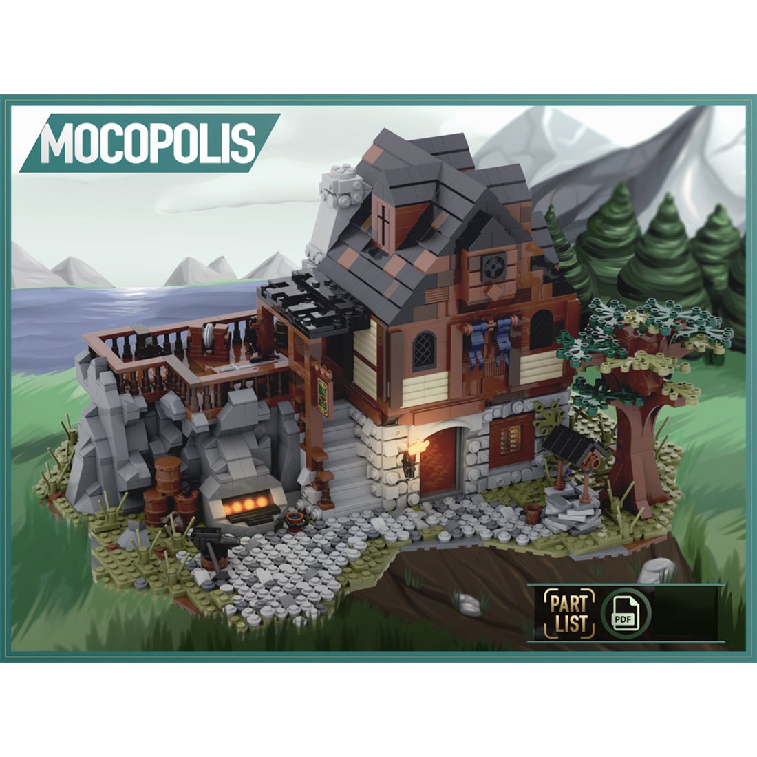 MOC - 49666 MOC Medieval Smithy Klemmbausteine - LesDiy - Klemmbausteine