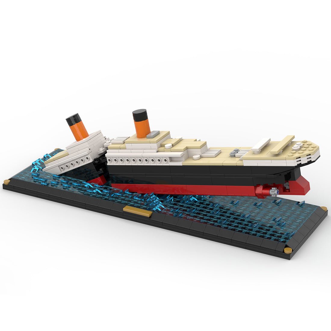 MOC - 51466 Titanic Sinken Szene - LesDiy - Klemmbausteine
