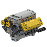 MOC - 54607 Crossplane V8 - LesDiy - Klemmbausteine