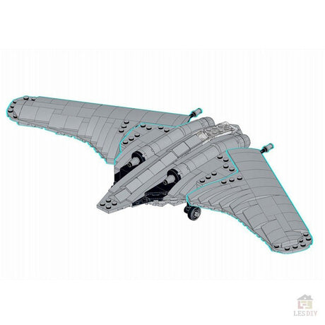 MOC - 55320 Horten Ho 229 Jagdflugzeug - LesDiy - Klemmbausteine
