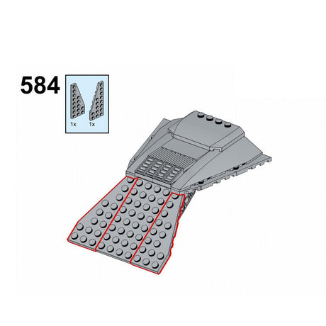 MOC - 57037 AT - TE Raumschiff Klemmbausteine - LesDiy - Klemmbausteine