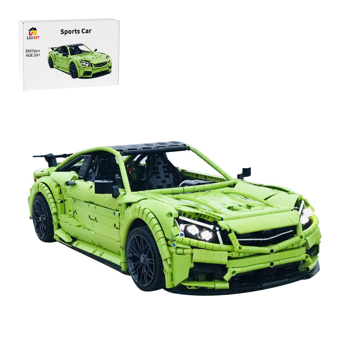 MOC - 60193 Mercedes Benz C63 AMG Klemmbausteine - LesDiy - Klemmbausteine