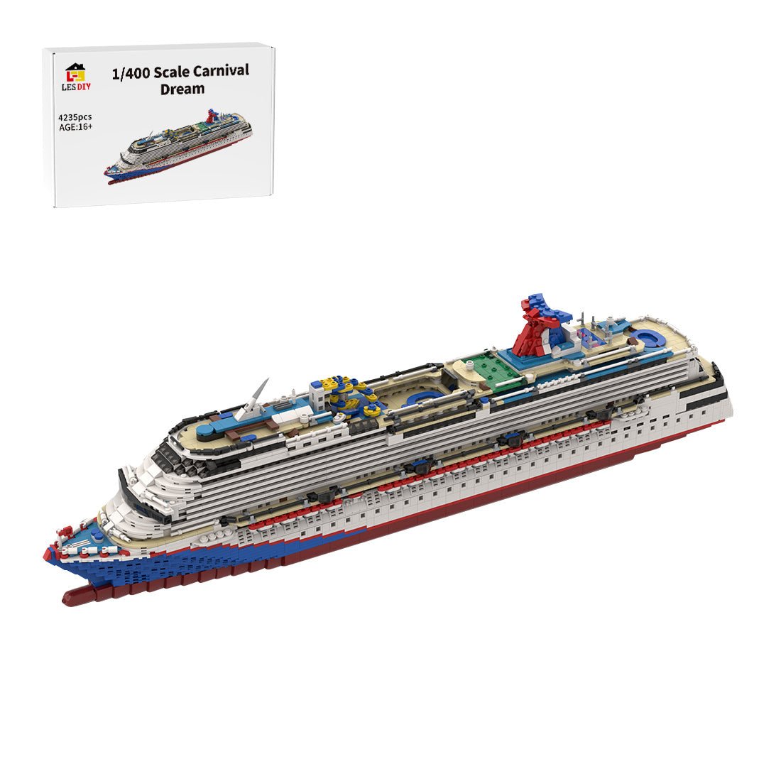 MOC - 67085 & MOC - 174910 1/400 Scale Carnival Dream Klemmbausteine - LesDiy - Klemmbausteine