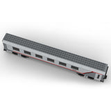 MOC - 67867 6wide Static Edition Schlafwagen RZD ohne bedruckte Teile und Figuren - LesDiy - Klemmbausteine