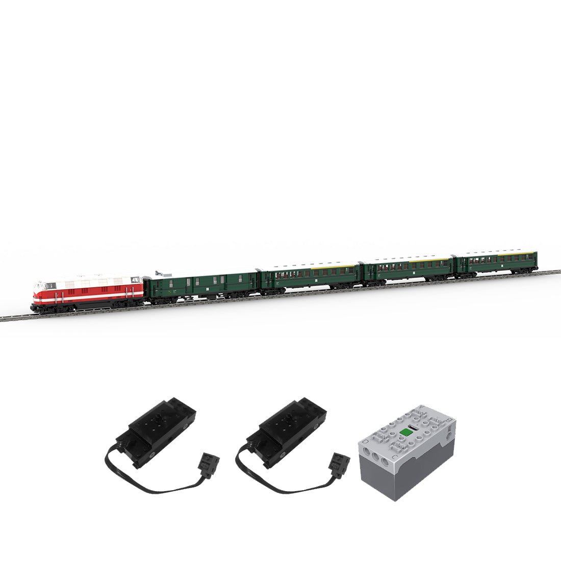 MOC - 68729+MOC - 183352+MOC - 183351 BR118 Train Klemmbuateine - LesDiy - Klemmbausteine