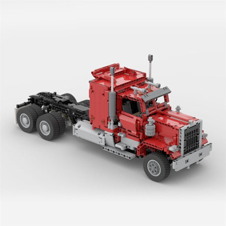 MOC - 72820 Manis Roter Ferngesteuerter LKW Klemmbausteine - LesDiy - Klemmbausteine