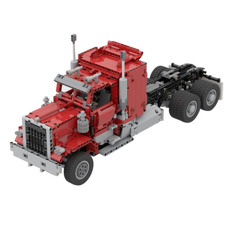 MOC - 72820 Manis Roter Ferngesteuerter LKW Klemmbausteine - LesDiy - Klemmbausteine