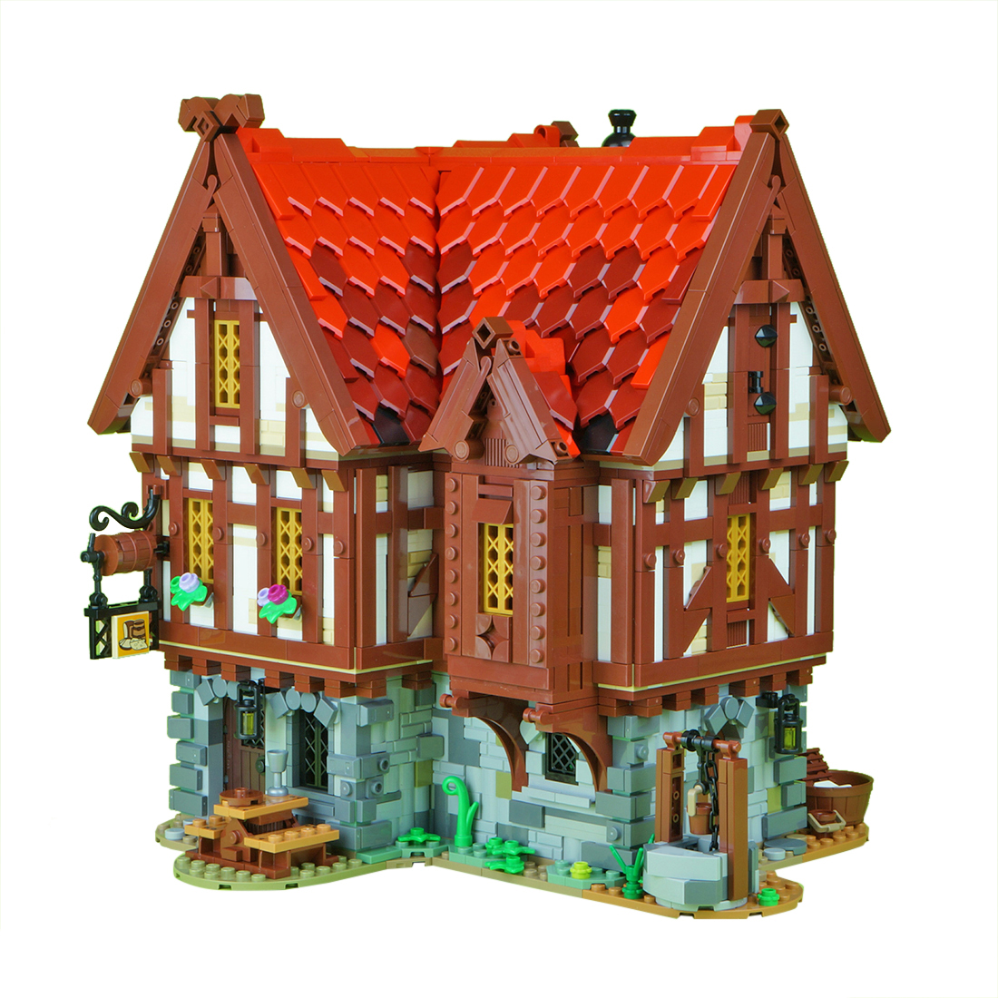 MOC - 72838 Mittelalter Taverne - LesDiy - Klemmbausteine