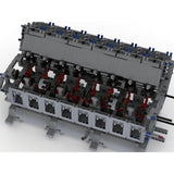 MOC - 73232 V16 - Dieselmotor Klemmbausteine - LesDiy - Klemmbausteine
