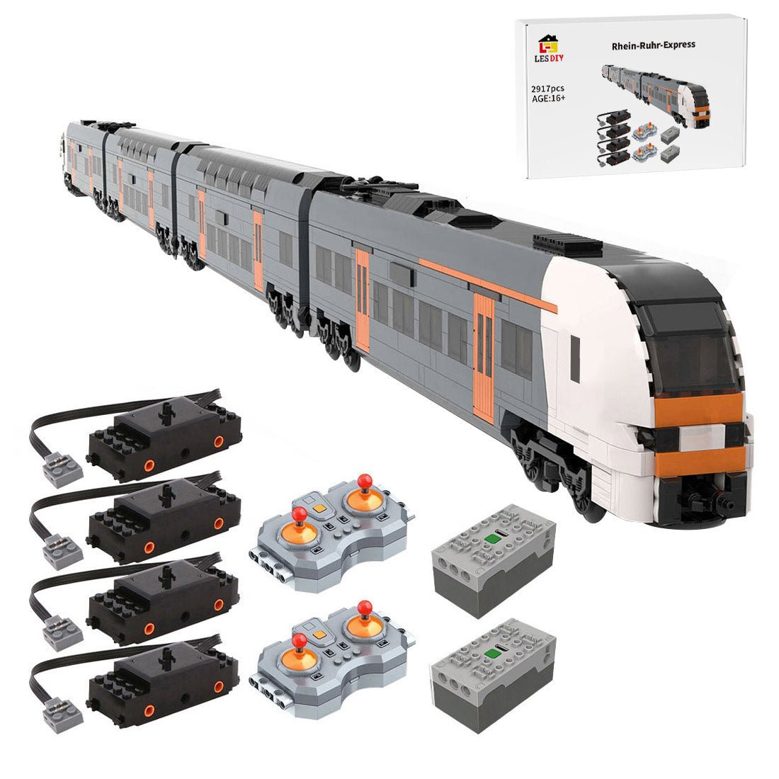 MOC - 74130 RRX - Rhein - Ruhr - Express Klemmbausteine - LesDiy - Klemmbausteine