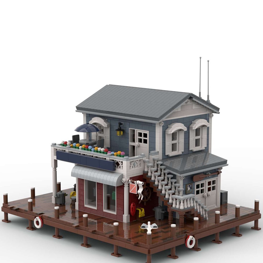 MOC - 74199 Charter and Dive Shop Klemmbausteine - LesDiy - Klemmbausteine
