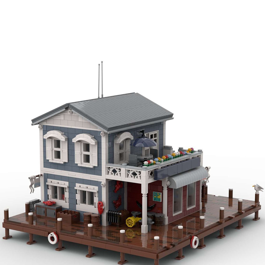 MOC - 74199 Charter and Dive Shop Klemmbausteine - LesDiy - Klemmbausteine