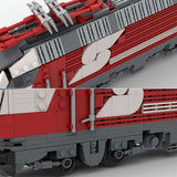 MOC - 75579 Dynamisches BR 1822 Inter City Express - Modell mit 6 Breiten - LesDiy - Klemmbausteine