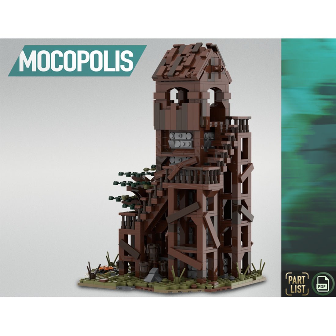 MOC - 76430 MOC Medieval Patrol Tower Klemmbausteine - LesDiy - Klemmbausteine