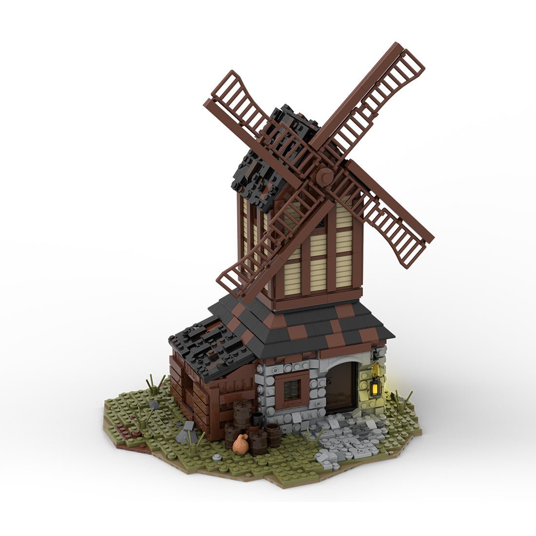 MOC - 76464 MOC Medieval Mill Klemmbausteine - LesDiy - Klemmbausteine