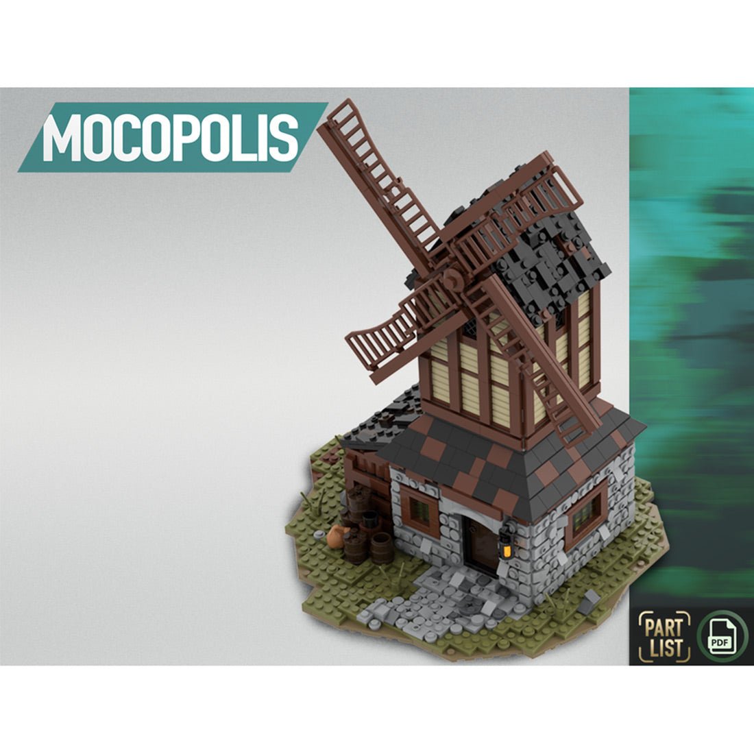 MOC - 76464 MOC Medieval Mill Klemmbausteine - LesDiy - Klemmbausteine