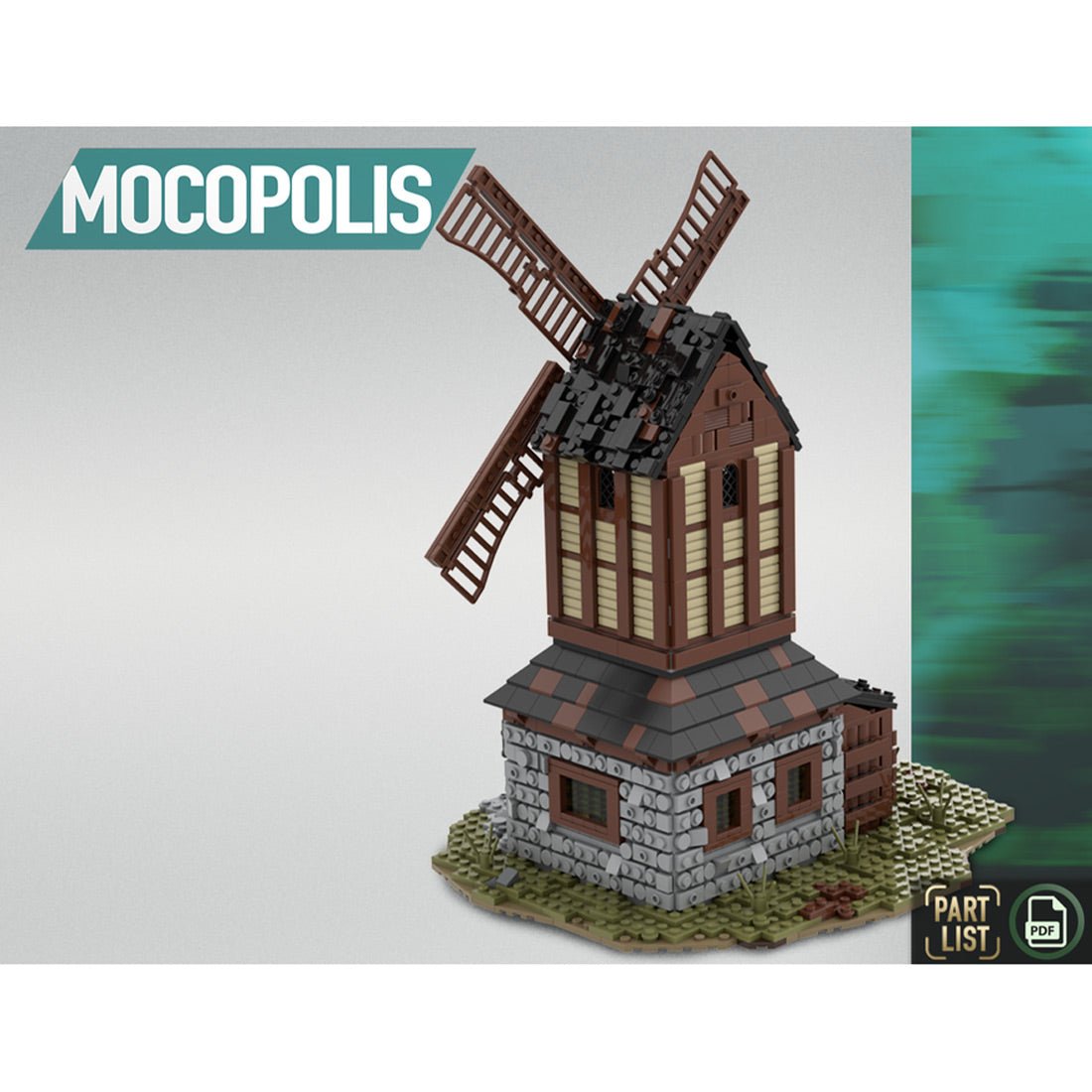 MOC - 76464 MOC Medieval Mill Klemmbausteine - LesDiy - Klemmbausteine