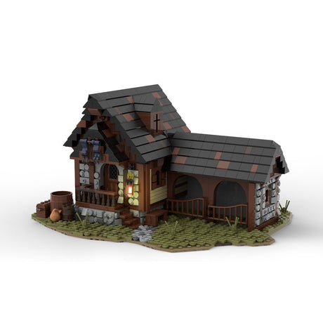 MOC - 76635 MOC Medieval Horse Stable Klemmbausteine - LesDiy - Klemmbausteine