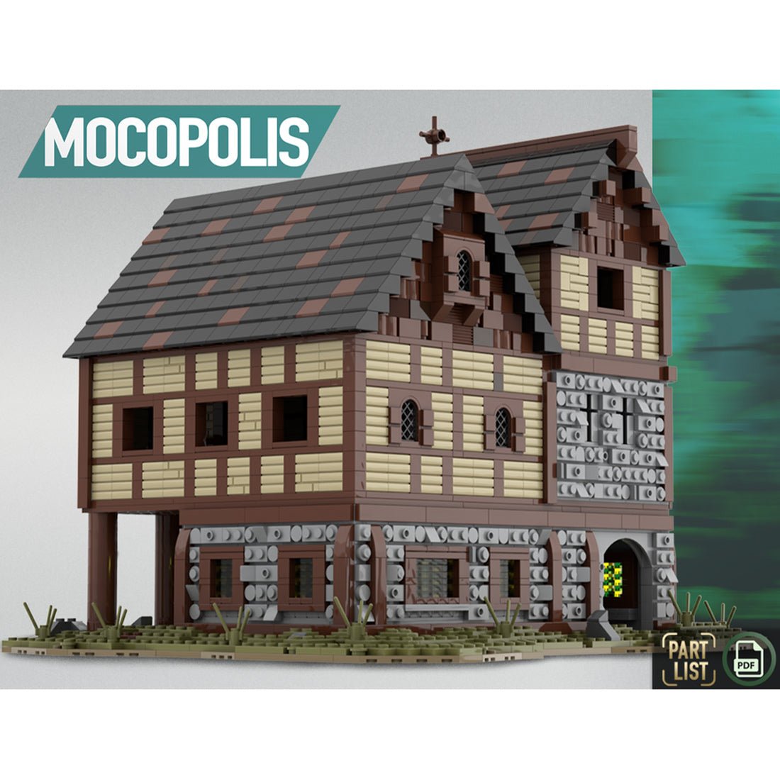 MOC - 76694 MOC Medieval Tavern House Klemmbausteine - LesDiy - Klemmbausteine