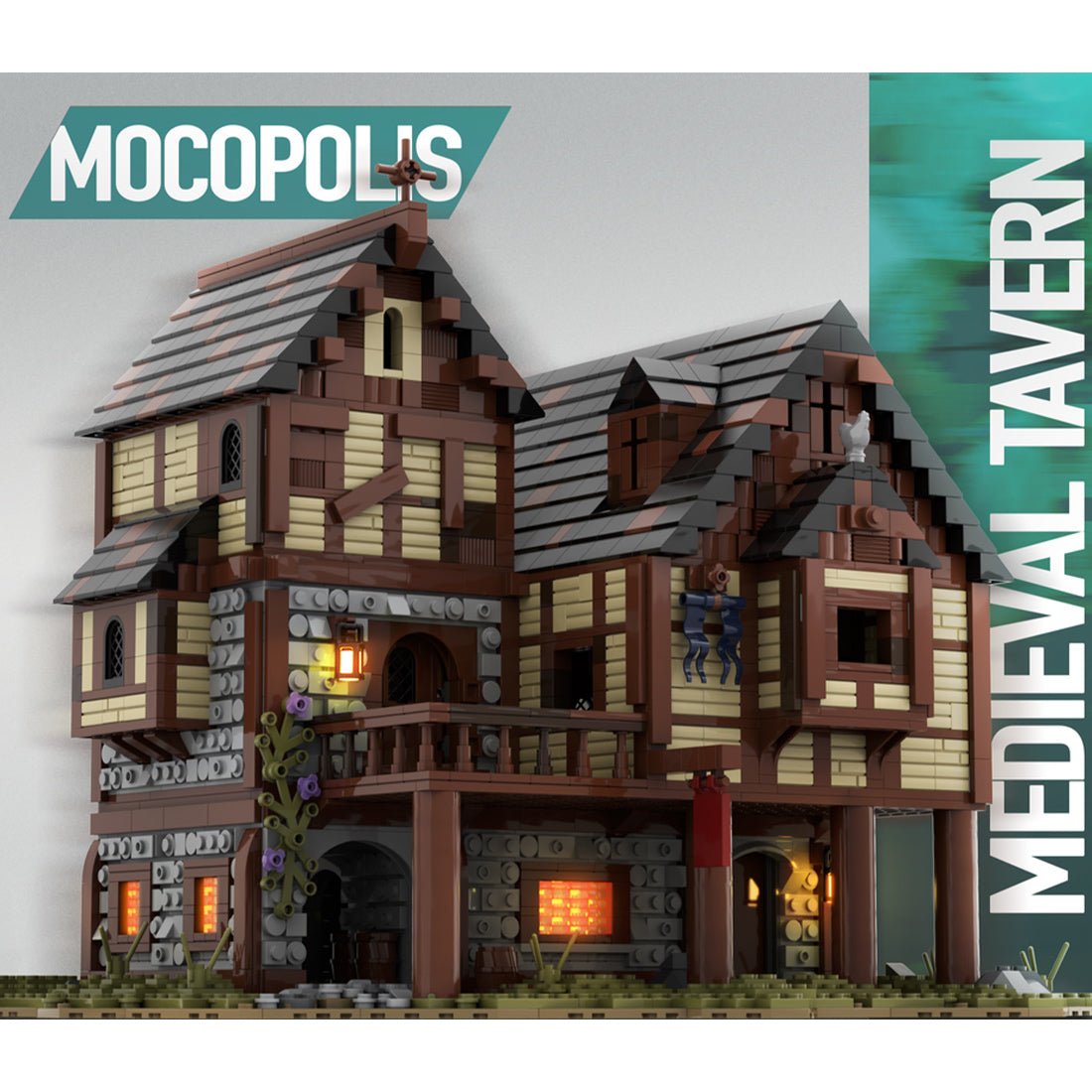 MOC - 76694 MOC Medieval Tavern House Klemmbausteine - LesDiy - Klemmbausteine