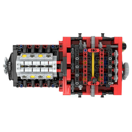 MOC - 79482 GTE Manual 8 Speed Gearbox Klemmbausteine - LesDiy - Klemmbausteine